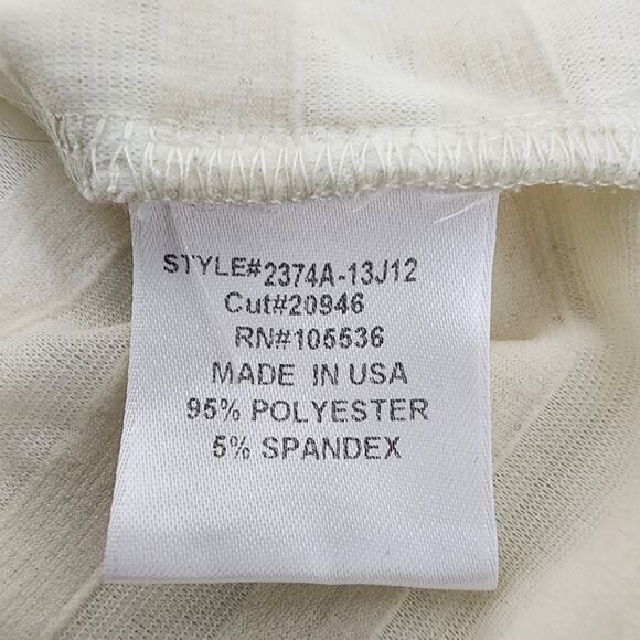 Slinky Brand Top Womens 2X Ivory Tiered Layered Ruffle Scoop Neck Boho Blouse 90 - Picture 10 of 11